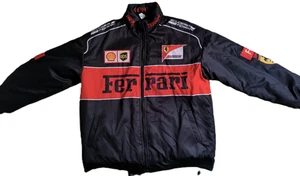 Ferrari Men's F1 Jacket Red and Black Vintage Size M Bomber Racing - Picture 1 of 7