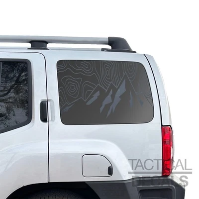 Topography map with mountains vinyl decal for 2022-2025 Nissan Xterra NX2-TX2 - Image 1 of 4