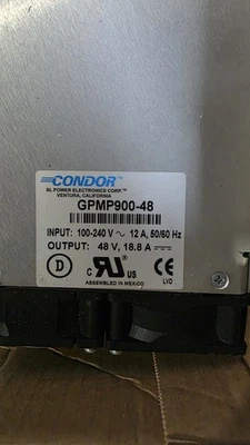 GE 5140621-4 PSU CONDOR GPMP900-48 Power Supply 48V 1000W - Image 1 of 4