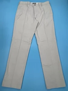 Pantalones chinos Land's End para hombre talla: 35x33 ajuste a medida sin hierro color: PIEDRA CLARA - Imagen 1 de 9