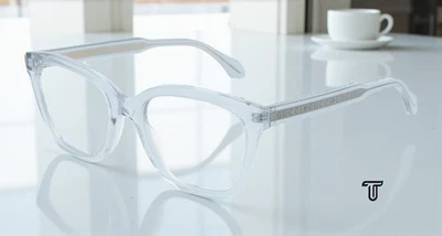 Óculos femininos GUCCI GG0566O 003 quadrado azul claro lente demo 52 mm - Imagem 1 de 4