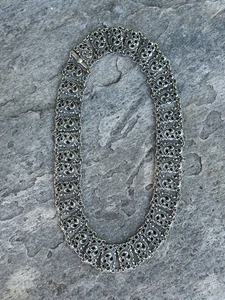 Collana Bunad argento anni 830 norvegese Norvegia vintage tenuta 2488 - Foto 1 di 11