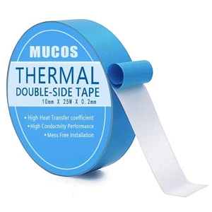 Thermal Adhesive Tape Double Side Thermal Conductive Tape for Heatsink LED IG... - Picture 1 of 6