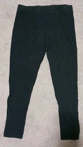 Victoria's Secret Leggings PINK Gr. L Yoga schwarz Pailletten Bein Streifen Glitzer - Bild 1 von 6