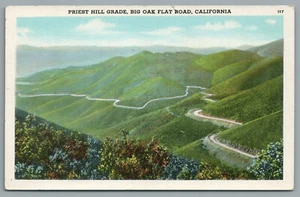 Postal de Priest Hill Grade Big Oak Flat Road California - Imagen 1 de 2