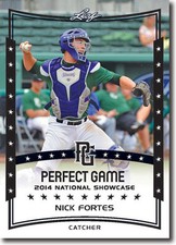 NICK FORTES Florida Marlins 2014 Leaf *PERFECT GAME* Baseball Rookie RC 