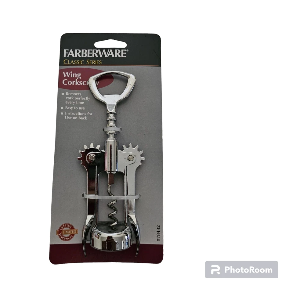 Nuevo en Paquete Farberware Classic Series Sacacorchos alado Abridor de botellas de vino #74832 Foto 1 de 1