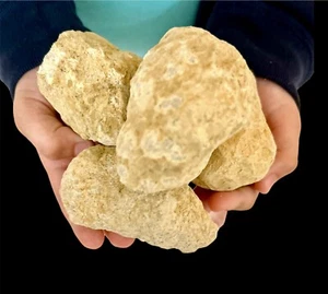 Break Your Own Geodes 3 Large Unopened Moroccan Quartz Crystal Geodes Stem Gift - Picture 1 of 7