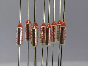 RY Fuse Temperature Thermal 250V 10A 133C 271.4F Axial 10 amp 133°C 271.4F TF133 - Picture 1 of 23
