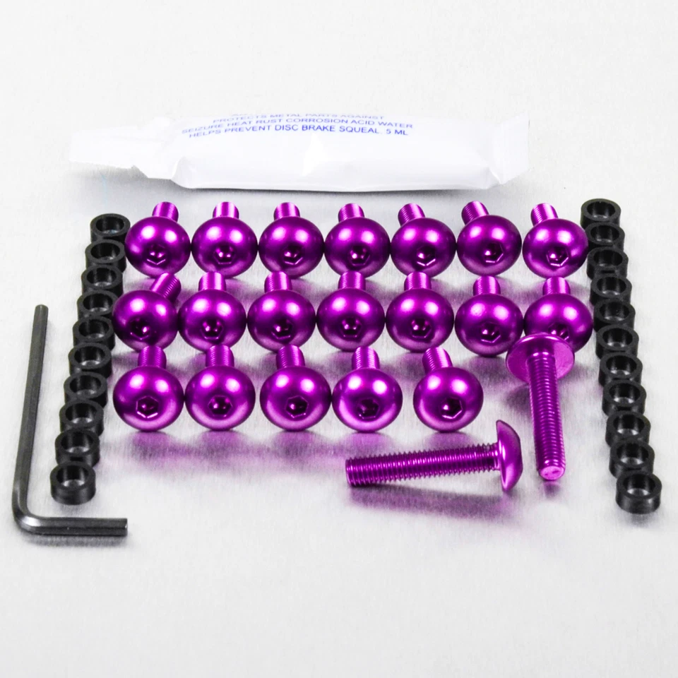 Aprilia RSV4 Factory Purple Aluminum Fairing Screw Kit - Image 1 of 1