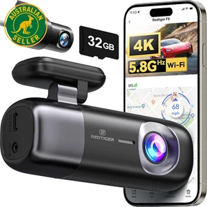 Dash Cam 4K Front and Rear 1080P, Wifi GPS Car Camera with Included 32GB SD Card - Picture 1 of 12
