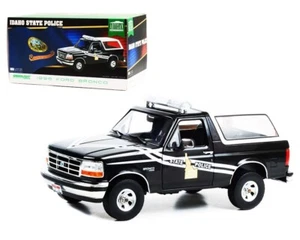 Ford Bronco 1996 blanco y negro Idaho policía estatal 1/18 diecast Greenlight 19133 - Imagen 1 de 1