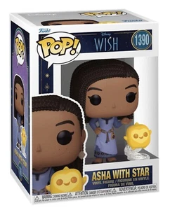 Funko Pop! Figura de juguete Asha con estrella #1390 con protector Buddy Disney Wish NUEVO - Imagen 1 de 8