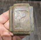 Metal Detecting Old Brass Horse Decoration With Letter P