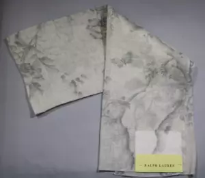 RALPH LAUREN 24" X 26" FABRIC REMNANT "ASHFIELD FL SHEER" DUSK LINEN SPAIN + - Picture 1 of 5