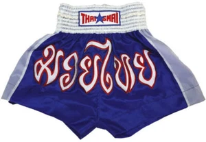 Muaythai Kick Boxing Shorts Thailand Words Muay Thai Embroidery Mma UFC Costume - Picture 1 of 2