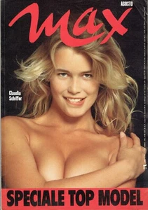 MAX 1990/8=CLAUDIA SCHIFFER=SPECIAL TOP MODEL=AMBER SMITH=CHRISTY TURLINGTON - Picture 1 of 17