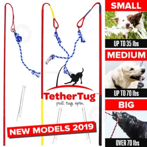 Tether Tug V2 Outdoor Dog Interactive Toy Tugging Pull Exercise 5-70 lbs and Up - Picture 1 of 14