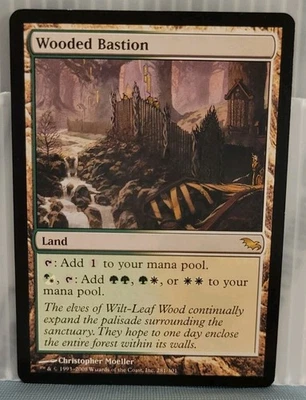 Mtg WOODED BASTION NM Shadowmoor 281/301 -Argo- - Image 1 of 2