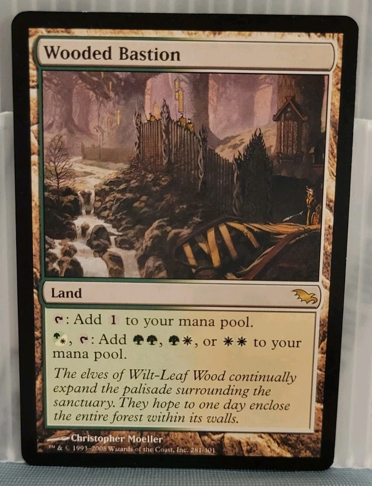 Mtg WOODED BASTION NM Shadowmoor 281/301 -Argo- - Image 1 of 2