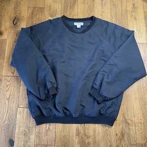Penguin by Munsingwear Sport Pullover Jacket Windbreaker Men's Size L Navy VNeck - Picture 1 of 6