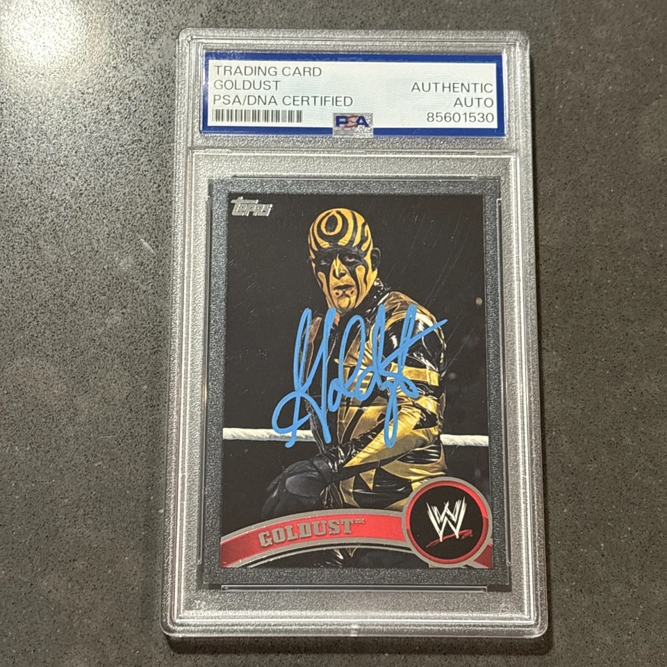 GOLDUST 2011 TOPPS BLACK WWE SIGNED AUTOGRAPHED CARD PSA/DNA CERTIFIED - Image 1 of 2