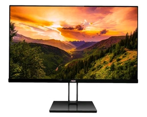 AOC 27V2Q 27-inch FHD HDMI Ultra Slim Frameless IPS LED Monitor - New & Sealed - Picture 1 of 4