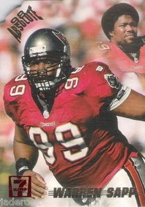 Warren Sapp 1998 Playoff Absolute Retail Die Cut 7-Eleven Red Logo Exclusive SP - Picture 1 of 1