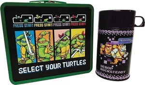Teenage Mutant Ninja Turtles Arcade Metal Lunchbox With Thermos Limited Edition - Picture 1 of 14
