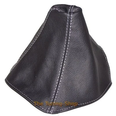 FITS CADILLAC CTS V 2004-2007 SHIFT BOOT BLACK LEATHER GREY STITCHING Foto 1 de 4