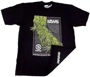 Streetwise Prop 64 T-Shirt Weed Marijuana California Tee Herren L-4XL Schwarz Neu mit Etikett - Bild 1 von 4