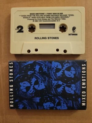 Rolling Stones Mixed Emotions Fancy Man Cassette Single PLAY TESTED NEAR MINT - Image 1 of 4