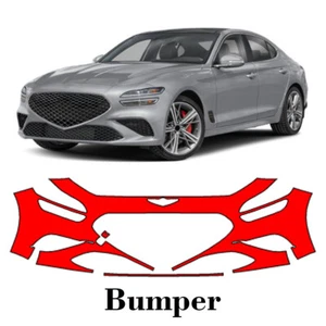 Front bumper PreCut PPF Paint Protection Film For Genesis G70 2022-2025 - Picture 1 of 6