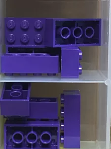 LEGO Parts - Dark Purple Brick 2 x 4 - No 3001 - QTY 10 - Picture 1 of 1