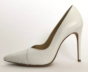 Alexandre Birman Women Shoes Size 37.5 NIB White Heels Clarissa