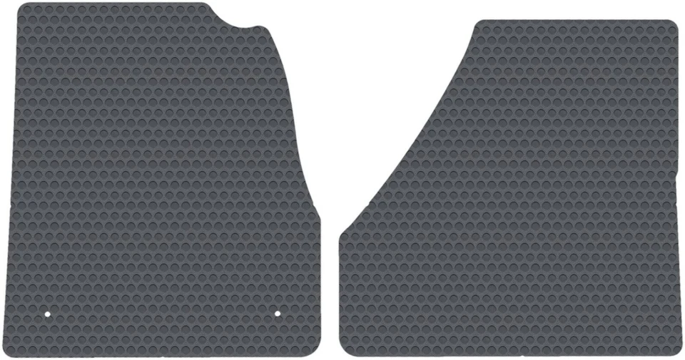 Alfombrillas de goma para todo tipo de clima Freightliner Cascadia gris oscuro 2 piezas 2018-2023 Foto 1 de 3