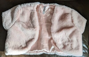 Beautees Girls Faux Fur Shrug size 16 - Picture 1 of 6