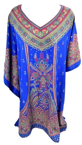One Size Sante Flowy Tunic Top Boho Handkerchief Loose Comfort Hippie - Picture 1 of 4