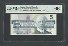 Canada 5 Dollars 1986 BC-56b Uncirculated Graded 66