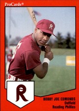 1989 Reading Phillies ProCards #673 Bobby Joe Edmonds Seattle Seahawks Card