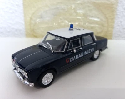 Alfa Roméo Giulia Police Italienne "Carabinieri" 1/43 Norev Boite Souple - Photo 1/4