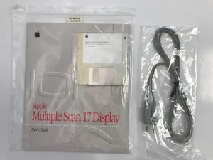 APPLE MULTIPLE SCAN 17 DISPLAY USER'S GUIDE WITH DISKETTE & CABLE NEW 030-5135-A - Picture 1 of 4