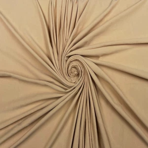 Khaki Cotton Spandex Jersey Fabric - 60" Wide - Sold by Yard & Bolt - Picture 1 of 1