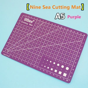 Nine 9 Sea model tool with scale Carving Cutting Mat A5 22*15cm purple - Picture 1 of 3