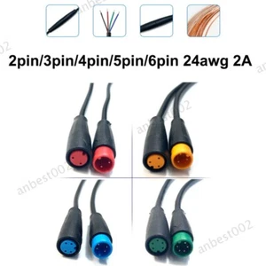 1pcs Waterproof Connector m8 Julet Basic 2/3/4/5/6 Pin Cable Extension for Ebike - Picture 1 of 13