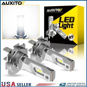 AUXITO H7 LED Headlight Bulbs High Low Beam 6500K Bright White CANBUS ERROR FREE - Picture 1 of 9