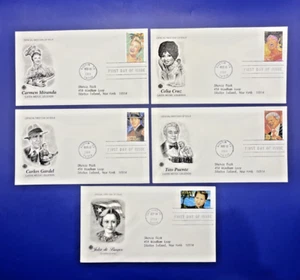 Latin Music Legends USPS First Day Cover Set - Picture 1 of 7