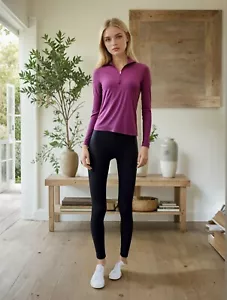 Patagonia Women Capilene Performance Active Wear XS Maroon Long Sleeve Pullover - Picture 1 of 6