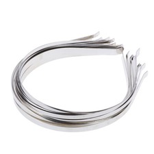 5 Stück Silber  Stirnband, DIY Blank Haarband aus Metall,Mädchen KopfbedeckuODDE