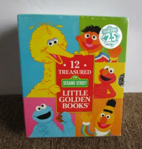 Sesame Street 12 Treasured Little Golden Books 25 Wonderful Years Box Set - New - Imagen 1 de 7